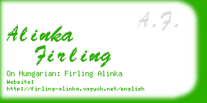 alinka firling business card